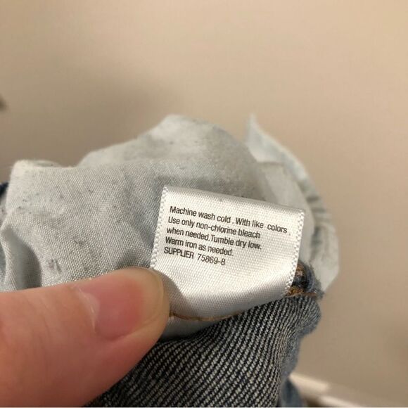 A New Approach Womens Blue Denim Short mini jean shorts size 12 - Picture 6 of 6